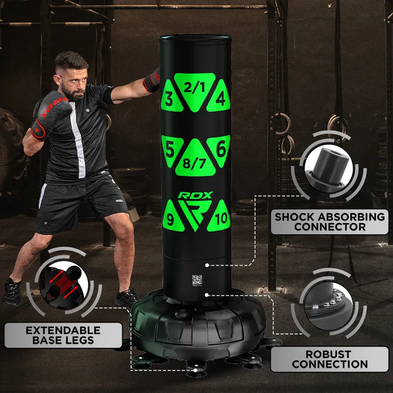 RDX KT Ronin sacco boxe autoportante verde 6FT guantoni