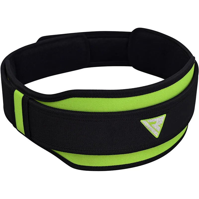 RDX 8D Cintura Sollevamento Pesi Nylon Verde S