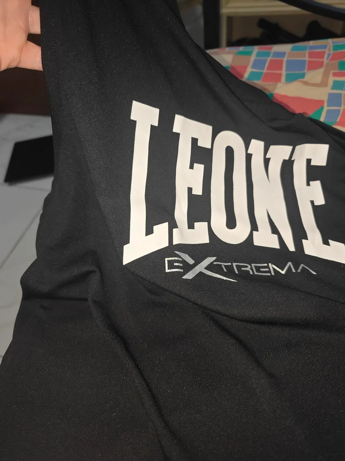 Leone 1947 Logo canotta sportiva uomo blu L traspirante