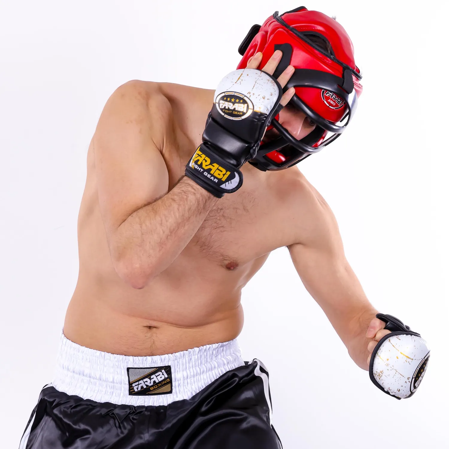 Farabi guanti MMA palmo aperto guantini L/XL sparring