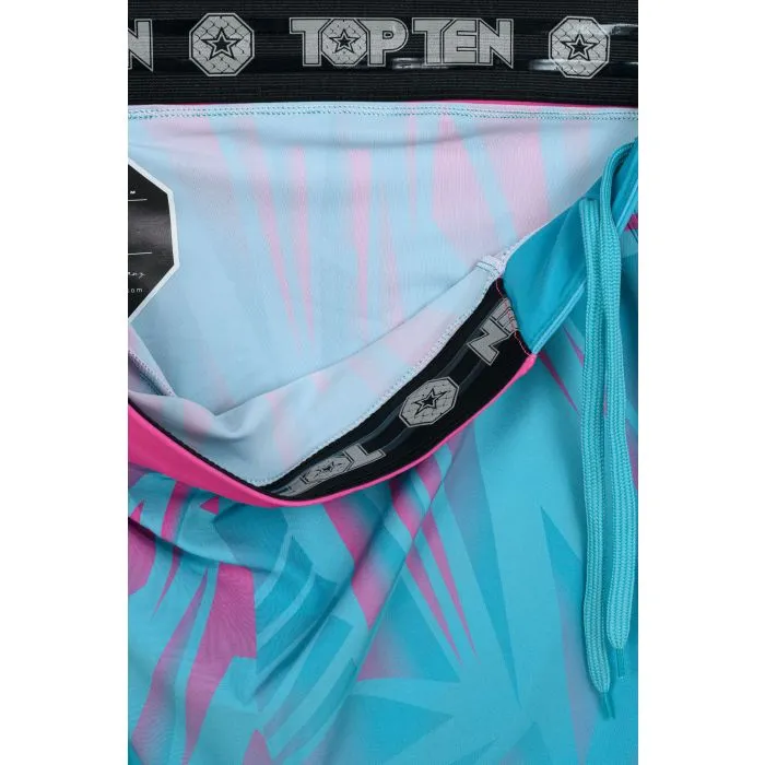 TOP TEN Power Ink Borrado shorts MMA con interno