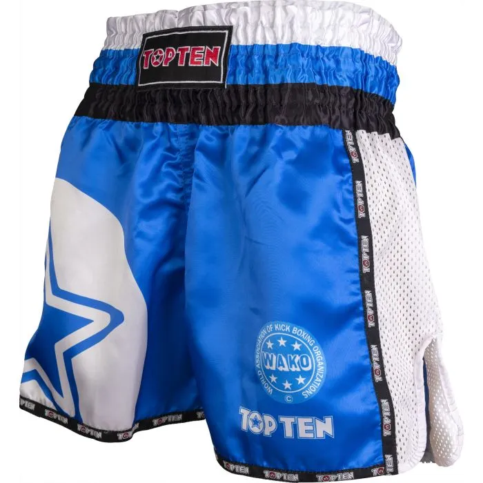 TOP TEN WAKO Star shorts kickboxing poliestere