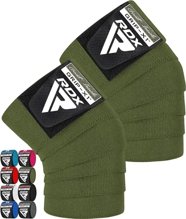 RDX K1 Fasce Ginocchio Powerlifting Elastiche