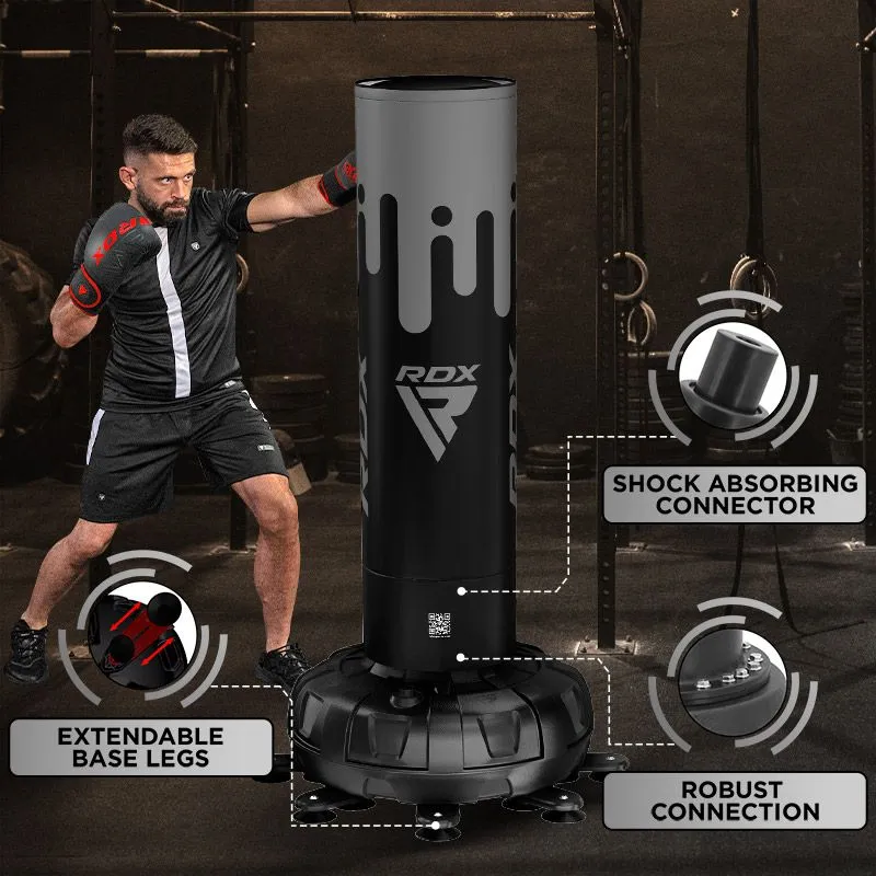 RDX F9 Sacco Boxe Autoportante 6FT Rosso con Guanti