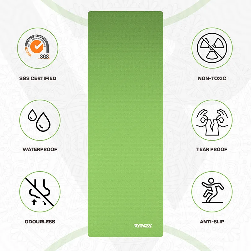 RDX GN Tappetino Yoga 6mm Verde 183cm