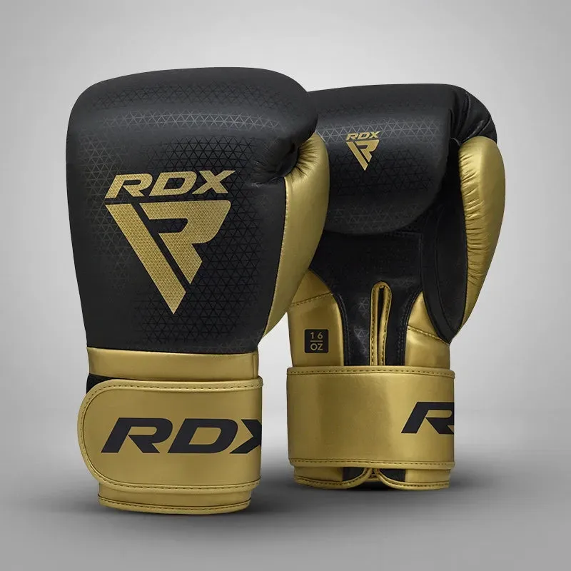 RDX L2 Mark Pro Guantoni Boxe Dorati 14oz Pelle