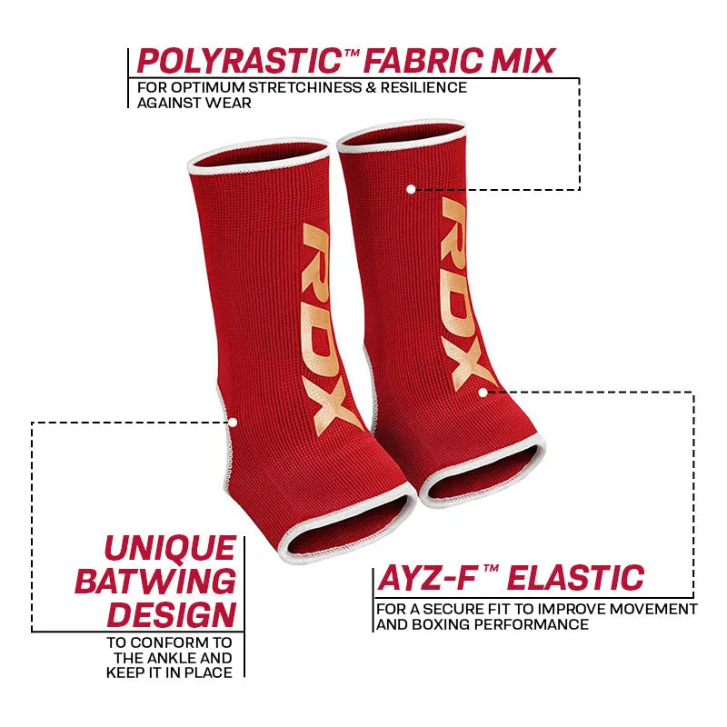 RDX AW Cavigliera S Rossa Elastica per Boxe