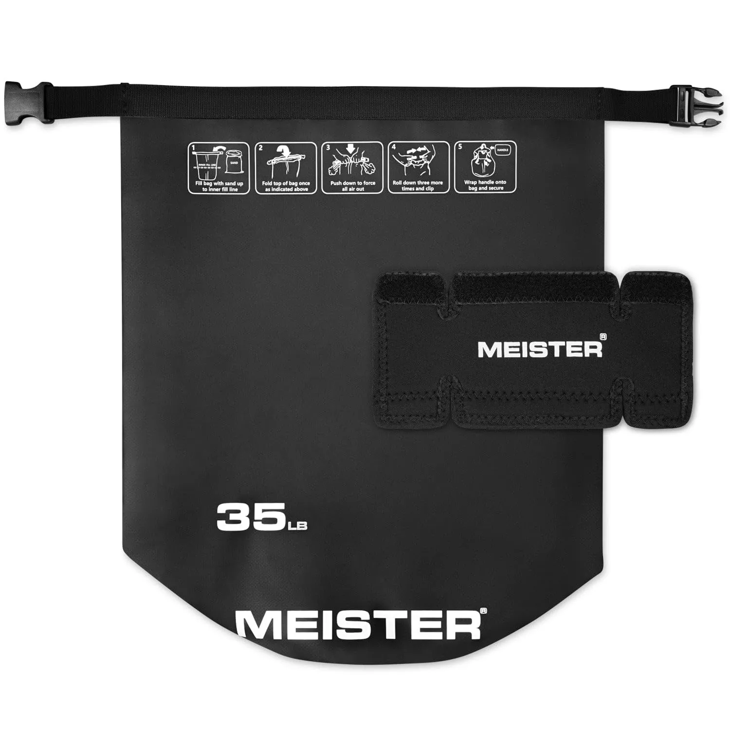 Meister BEAST Kettlebell Sabbia Nero 15,9 kg Morbido