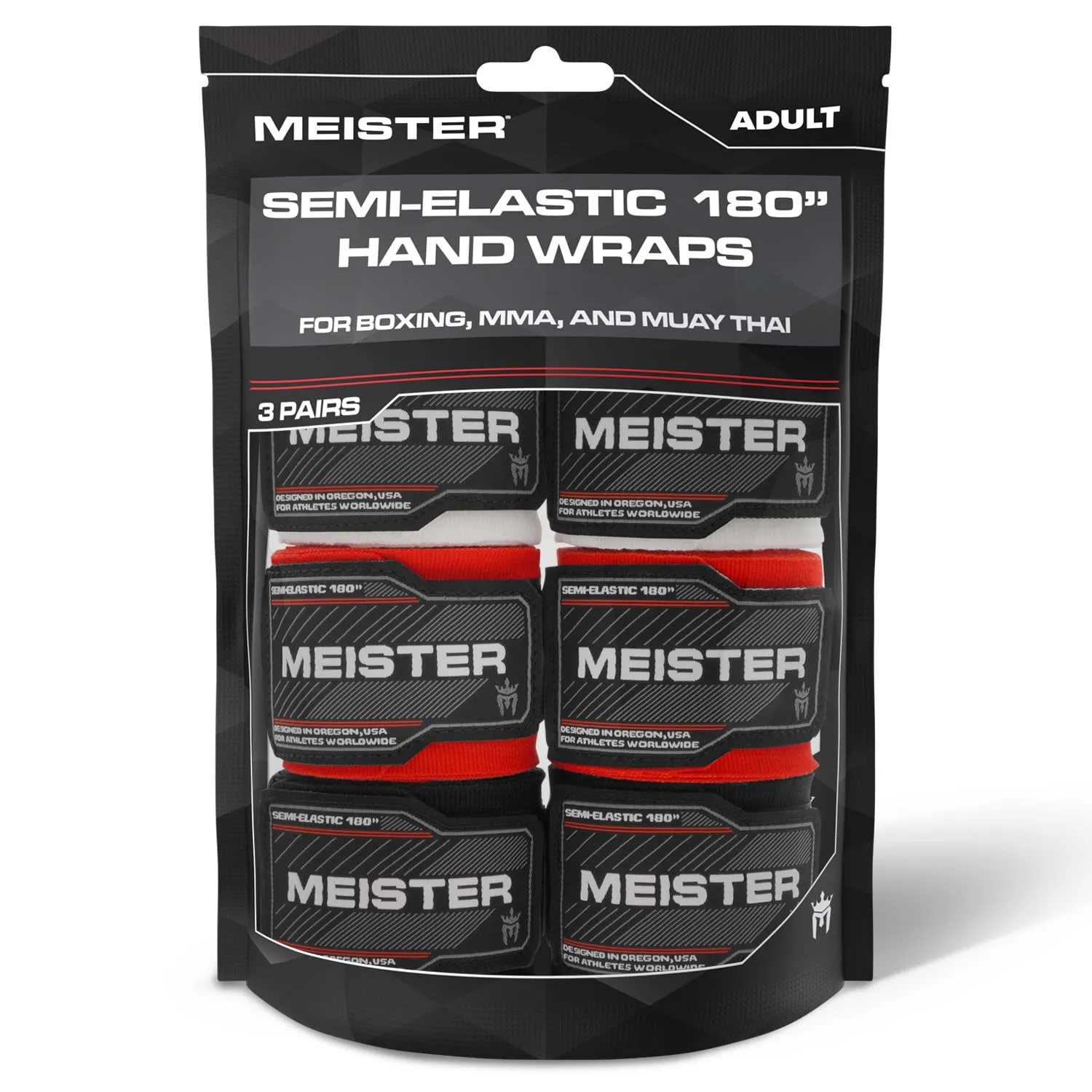 Meister Bende Semi-Elastiche 457 cm Boxe 3 Paia Nero