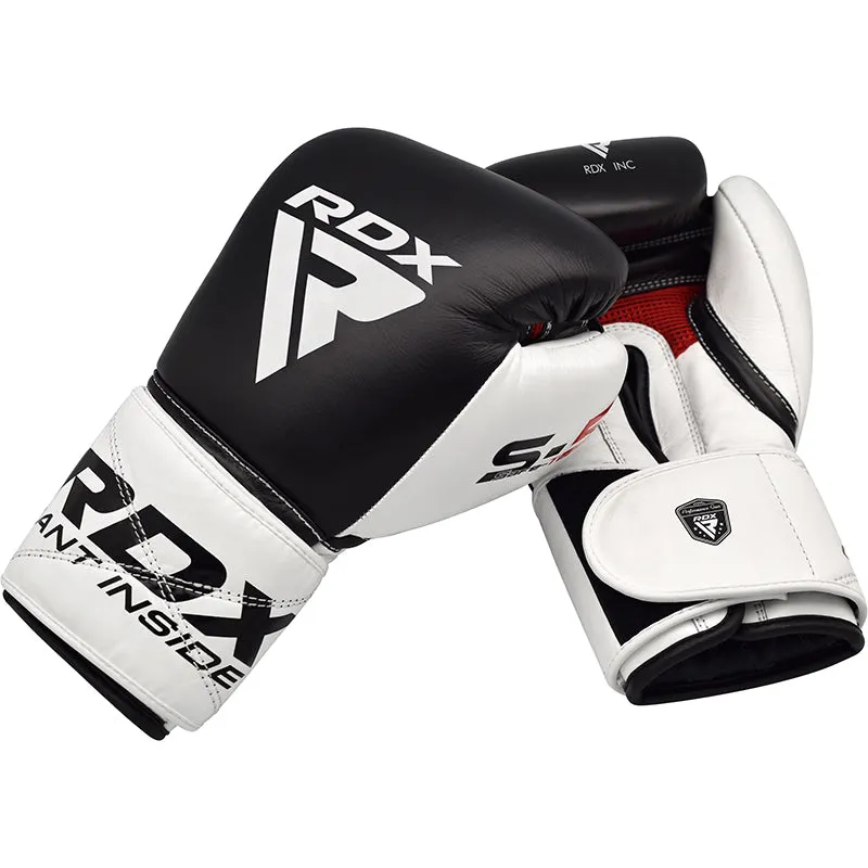 RDX S5 Guantoni Boxe Neri 14oz Pelle Bovina