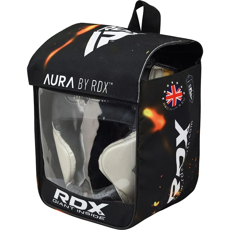 RDX T17 Aura Caschetto Boxe Golden in Pelle