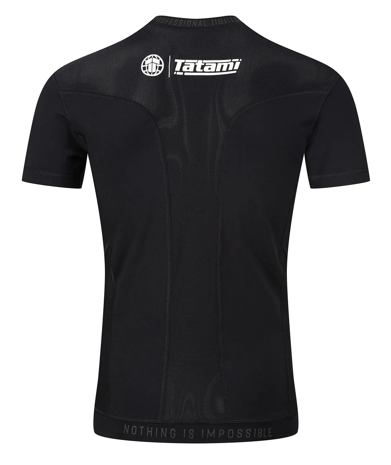 Tatami Pro rash guard uomo maniche corte nero elastica