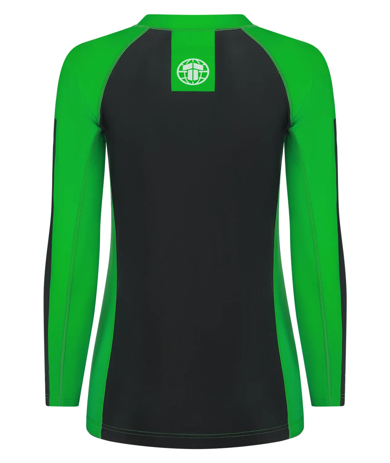 Tatami Ranked Rash Guard Manica Lunga Donna Verde IBJJF