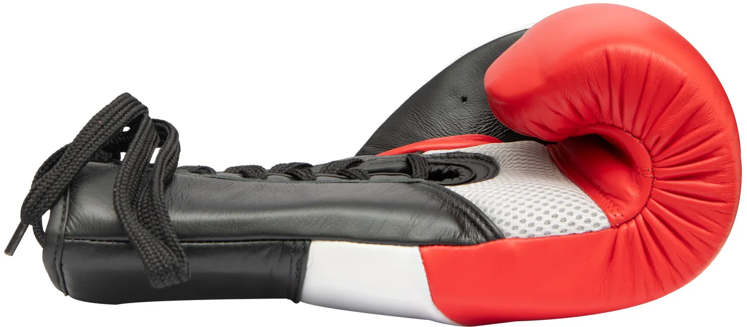 TOP TEN Pro X guanti boxe pelle vera kickboxing