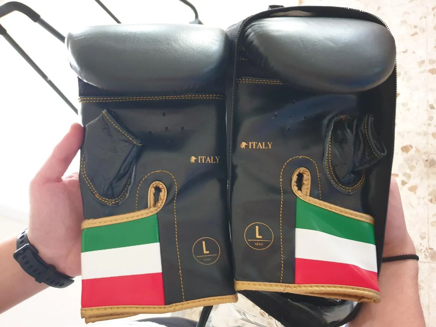 Leone 1947 Italy guanti da sacco pelle taglia M
