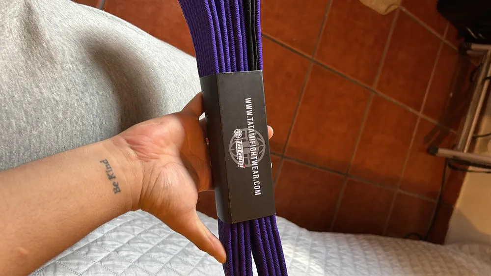 Tatami IBJJF Cintura BJJ Nera A2 Cotone