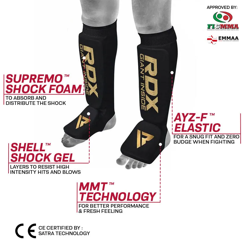 RDX SI Parastinchi MMA Muay Thai Neri Protezione Gel
