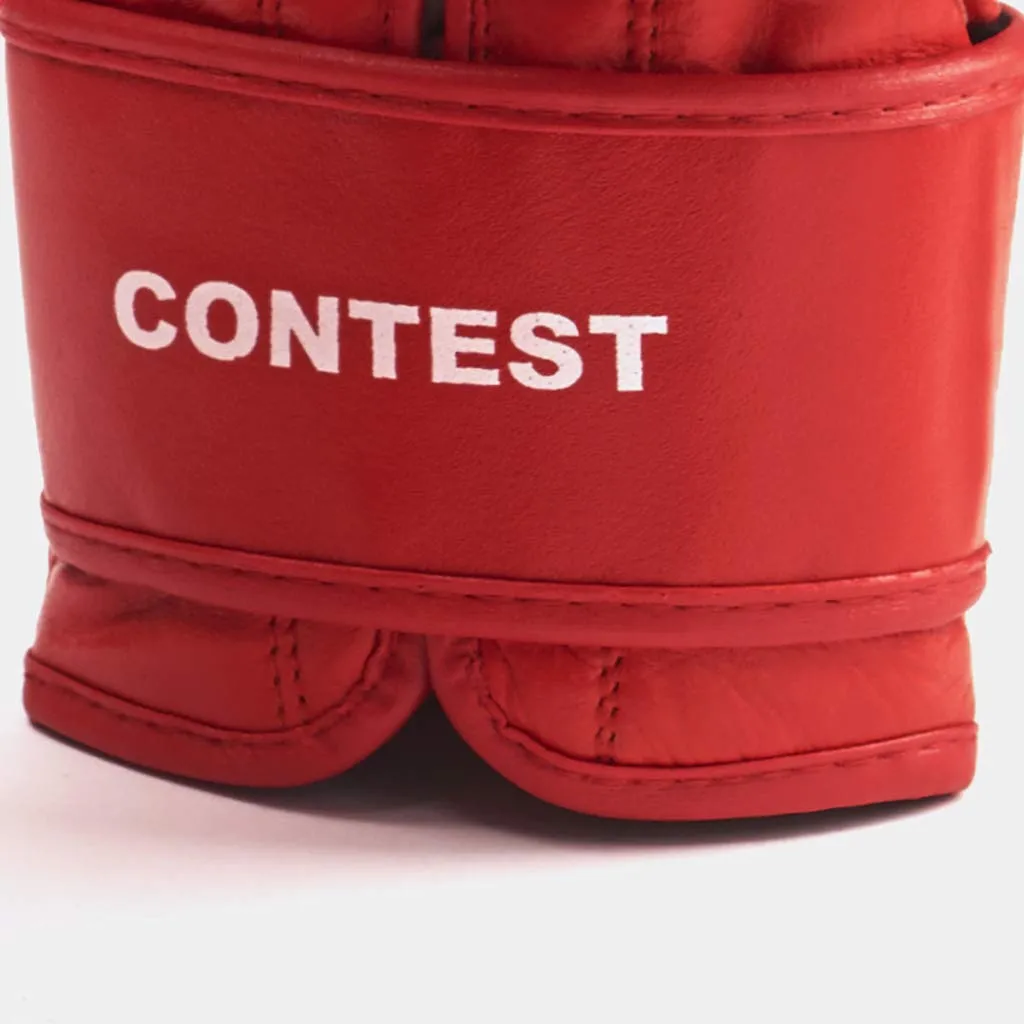 Leone1947 Contest GN010 guantoni boxe rossi 10 oz pelle