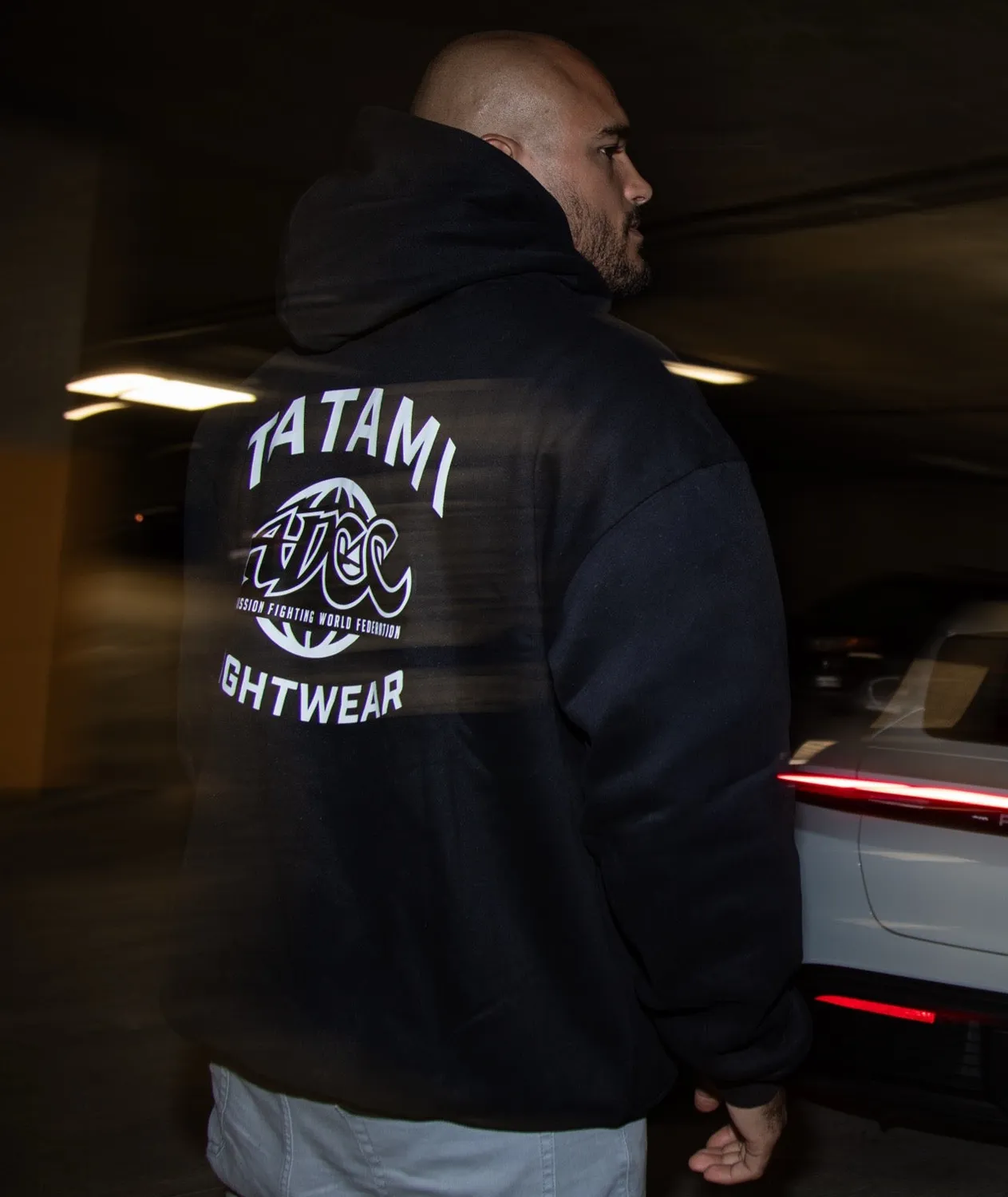 Tatami ADCC Oversized felpa nera cappuccio 300gsm