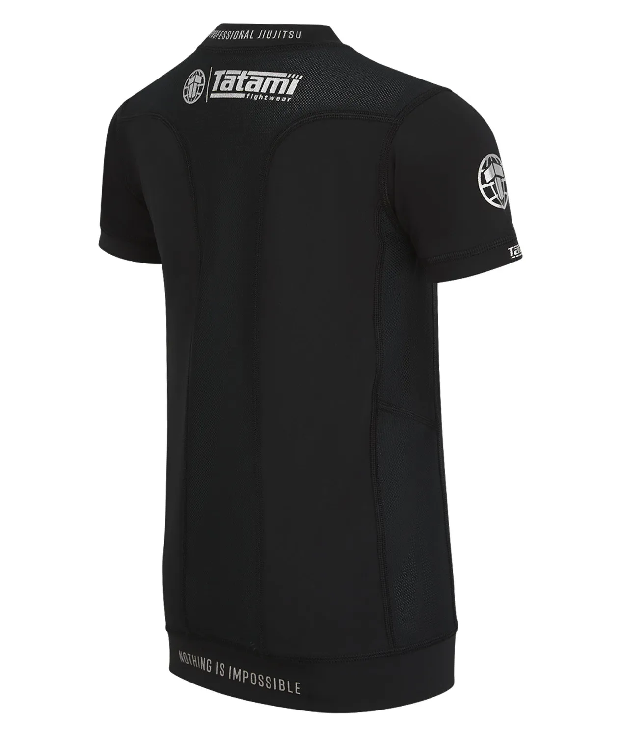 Tatami Pro rash guard bambino manica corta nero argento