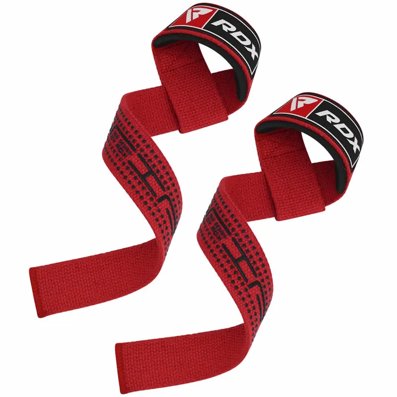 RDX S4 Straps Sollevamento Pesi Nere Cotone