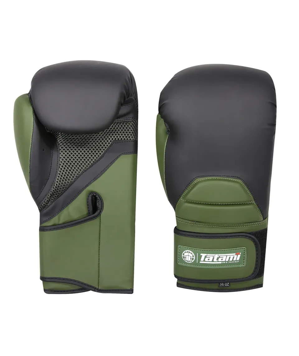 Tatami Strike Guanti boxe kaki pelle PU 14oz