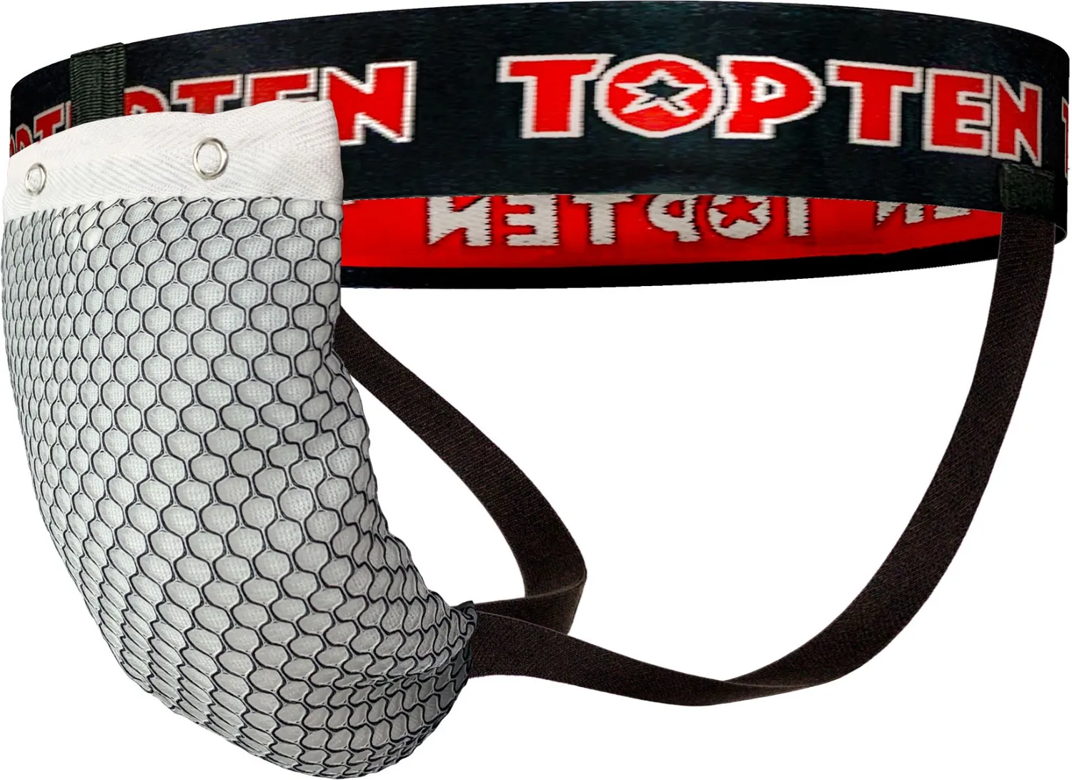 TOP TEN Mesh conchiglia con sospensorio protezione rigida