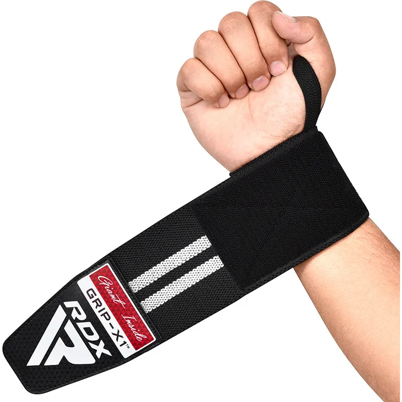 RDX WR11 Polsiere Palestra Nere Elastico 25%
