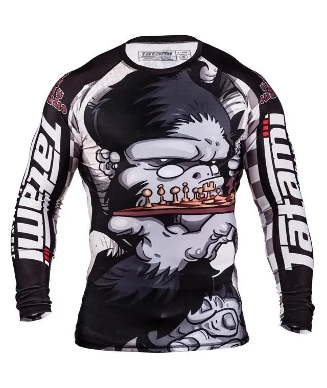Tatami Fightwear Chess Gorilla rashguard nero manica lunga