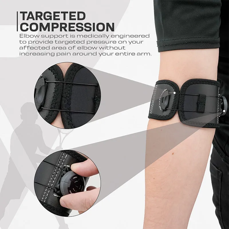 RDX EP FlexDIAL Gomitiere S Nera Compressione Regolabile