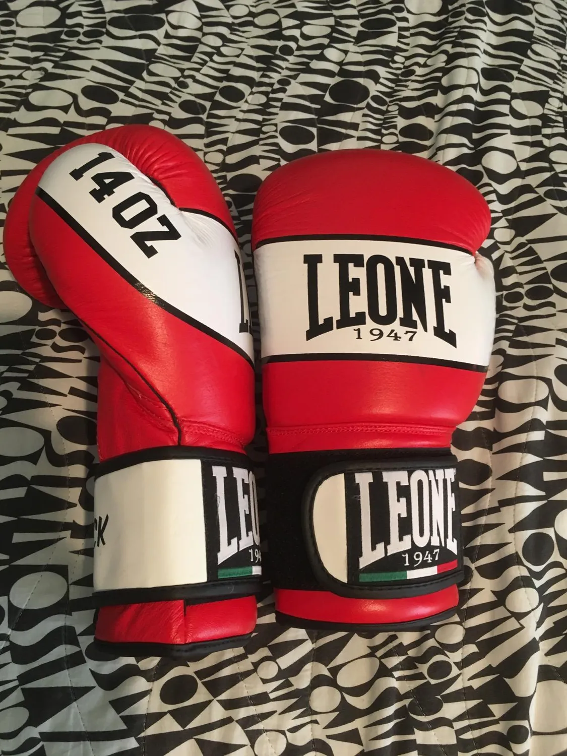 Leone1947 Shock Guantoni Boxe Pelle 10 oz Nero