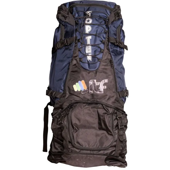 TOP TEN Giant Taekwondo Zaino Nero-Blu Poliestere