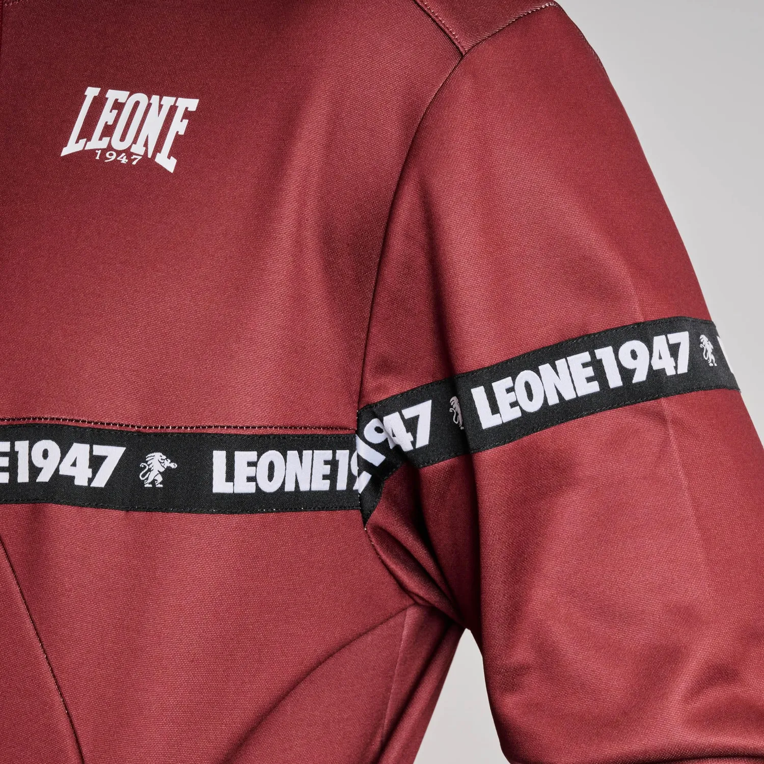 Leone1947 Tape 47 ABX220 Felpa Uomo Rosso Mattone cappuccio