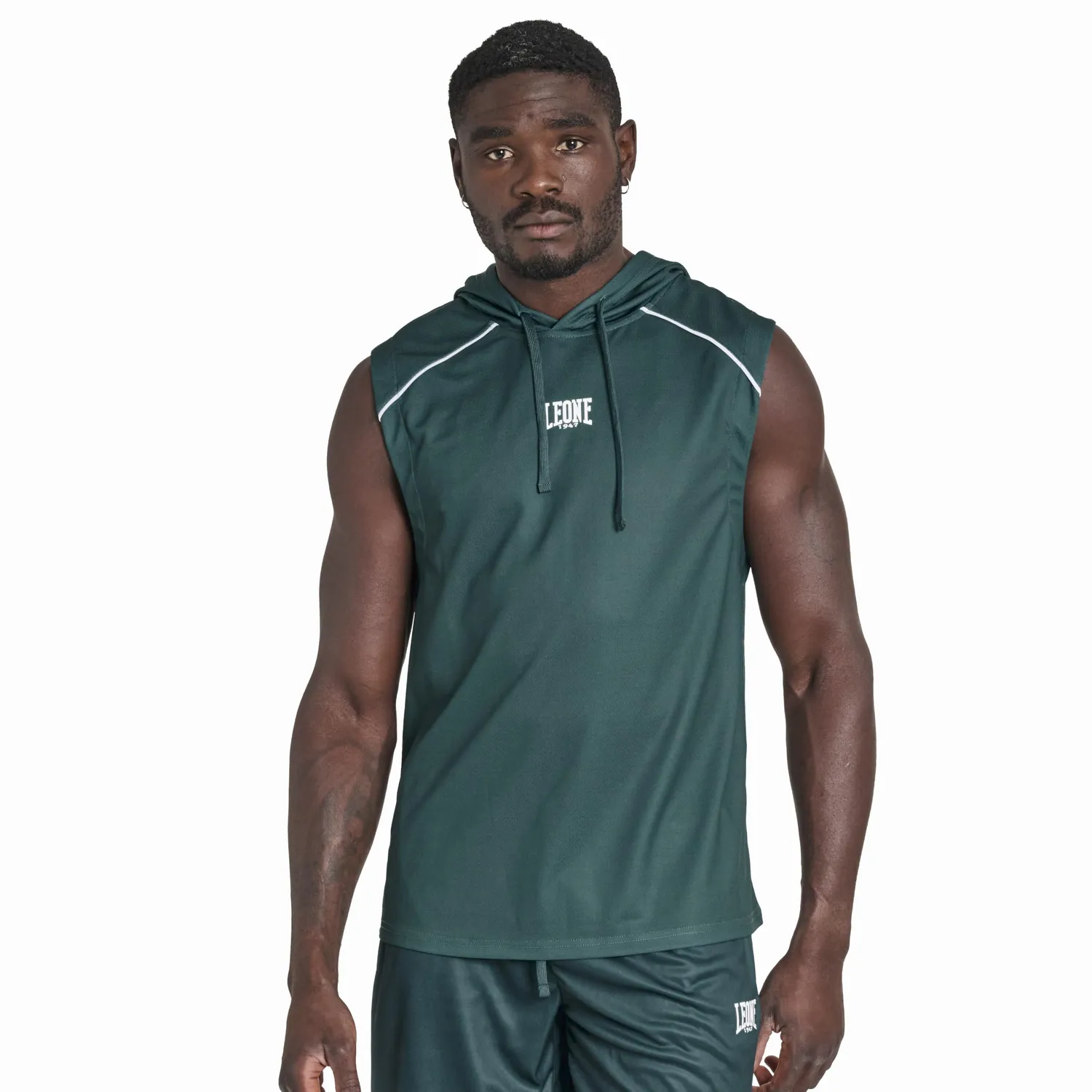 Leone 1947 ABX328 Classic smanicato uomo verde petrolio L
