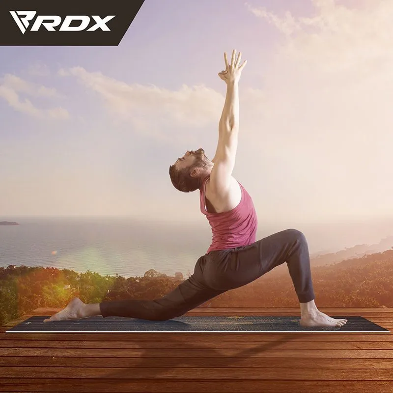 RDX D6 Iris tappetino yoga marrone 6 mm antiscivolo