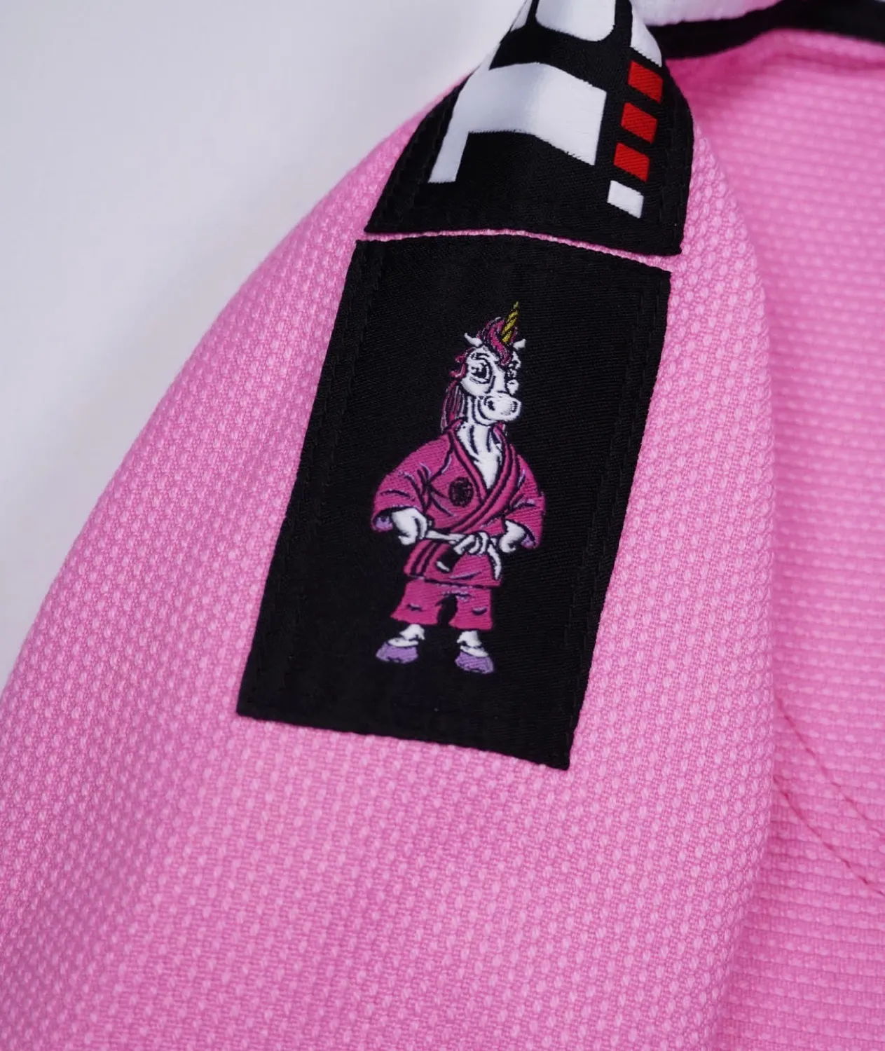 Tatami Mini Grapplers Pink kimono BJJ bimbo con cintura