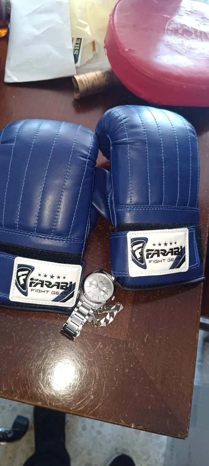 Farabi Guanti da Sacco Boxe Pelle Sintetica Assorbimento Urti