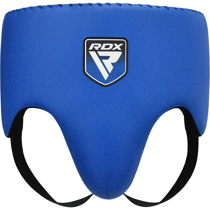 RDX Apex Protezione Inguinale Boxe Blu Con Conchiglia Rigida
