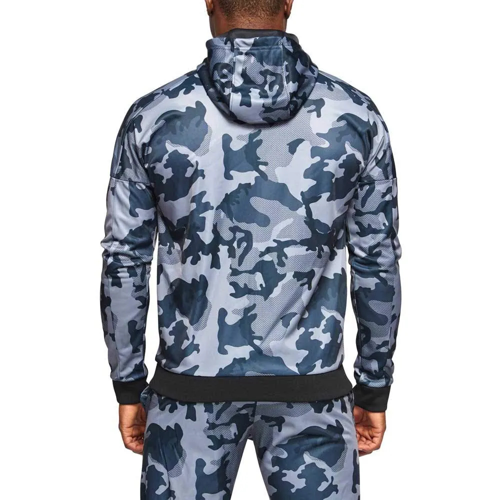 Leone1947 AB302 felpa cappuccio camo grigio XL con zip