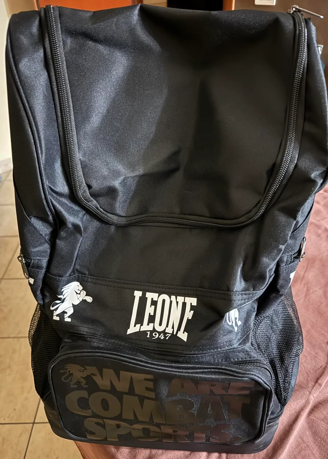 Leone 1947 Ambassador AC952 Zaino Nero in Nylon
