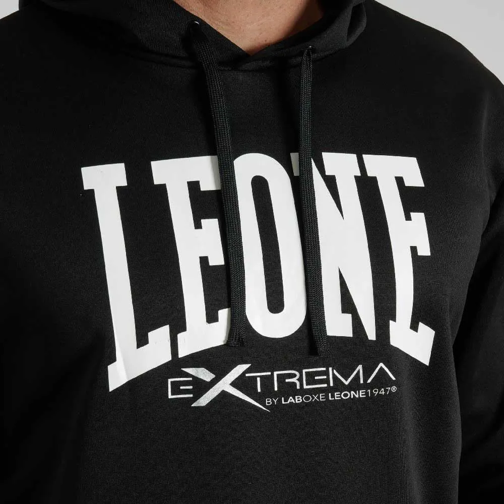 Leone1947 Logo Hoodie Felpa Cappuccio Nero calda