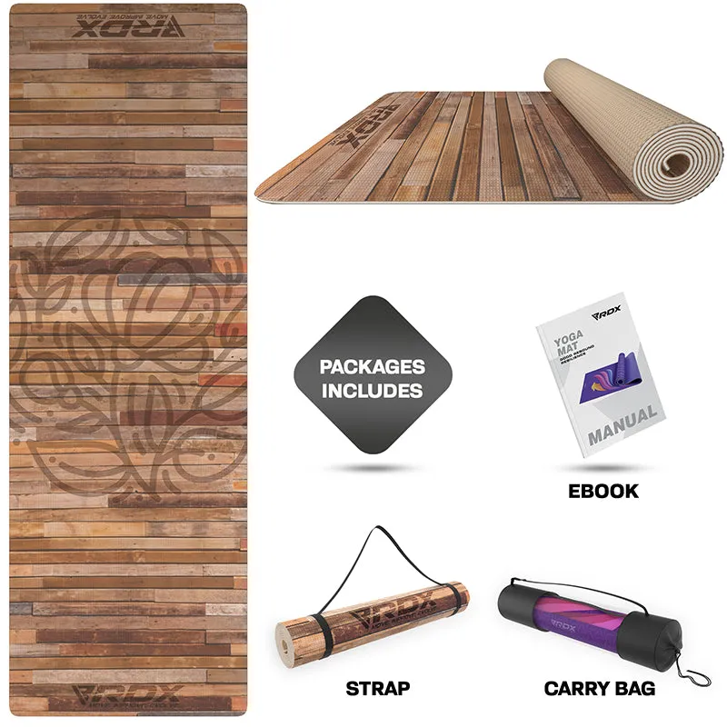 RDX D4 Iris Tappetino Yoga PVC 6mm marrone