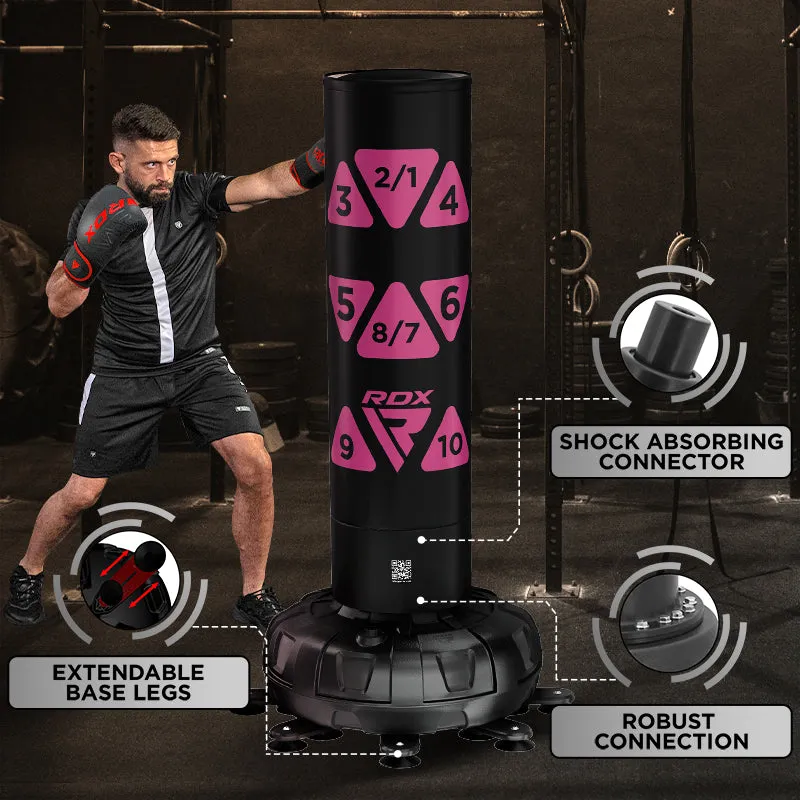 RDX KT Ronin Sacco Boxe Autoportante Rosa 6FT + Guanti