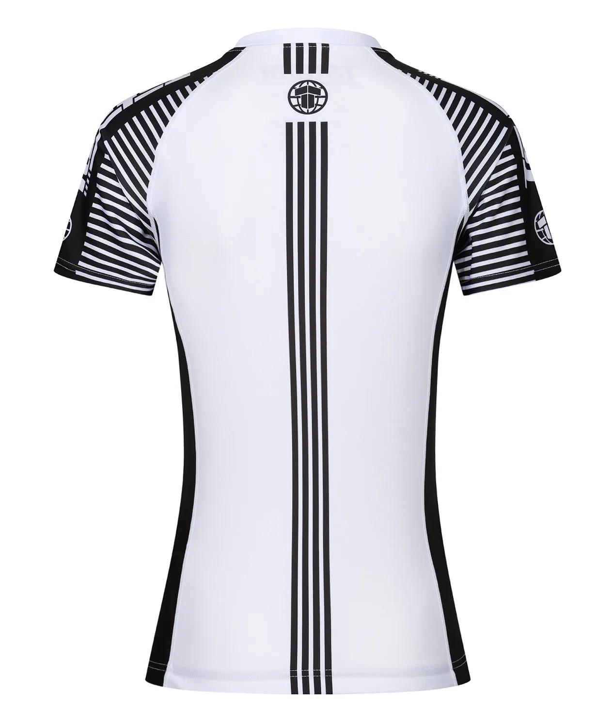 Tatami IBJJF Ranked rash guard donna nero-bianco manica corta