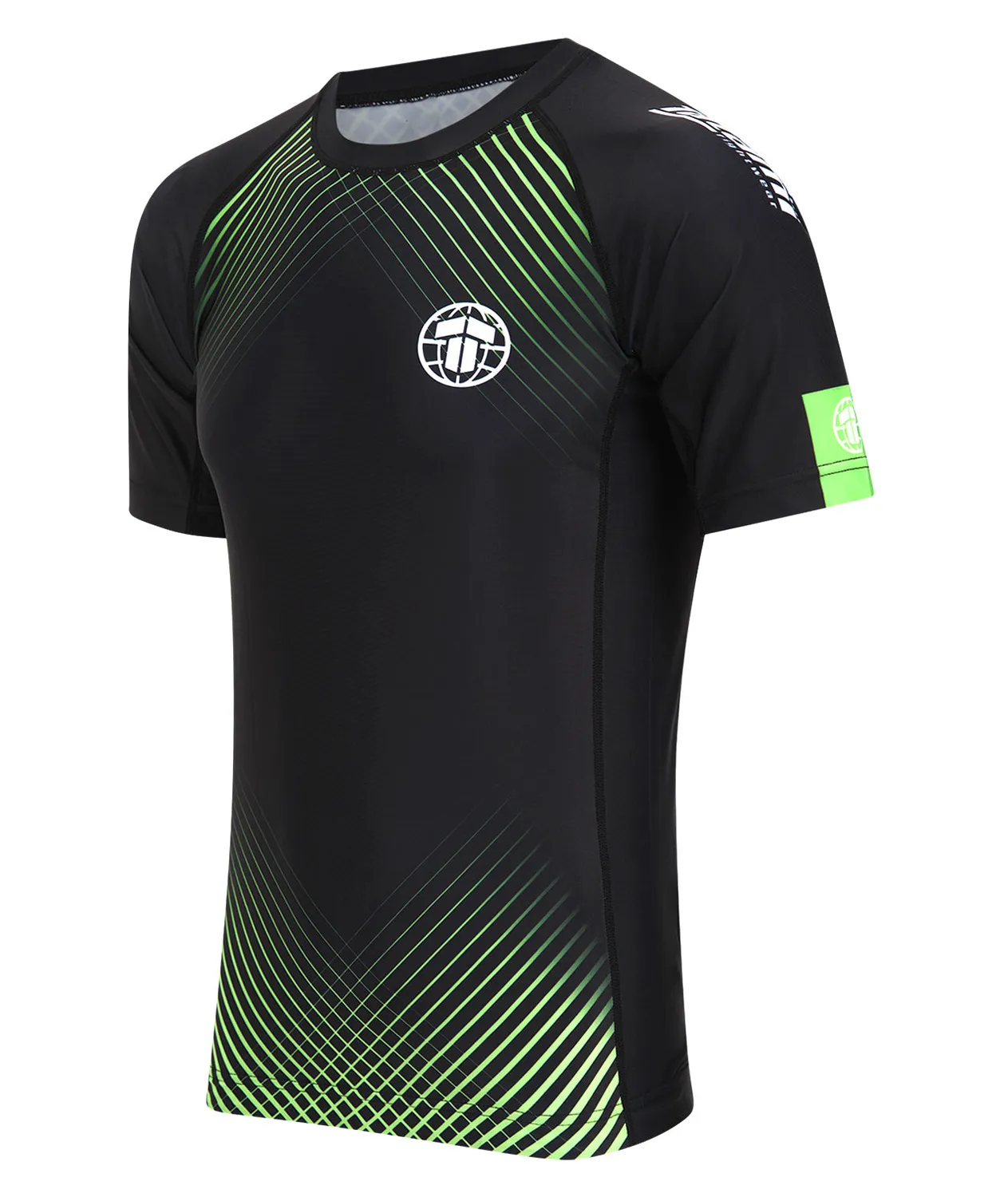 Tatami Vortex rash guard verde manica corta riciclata