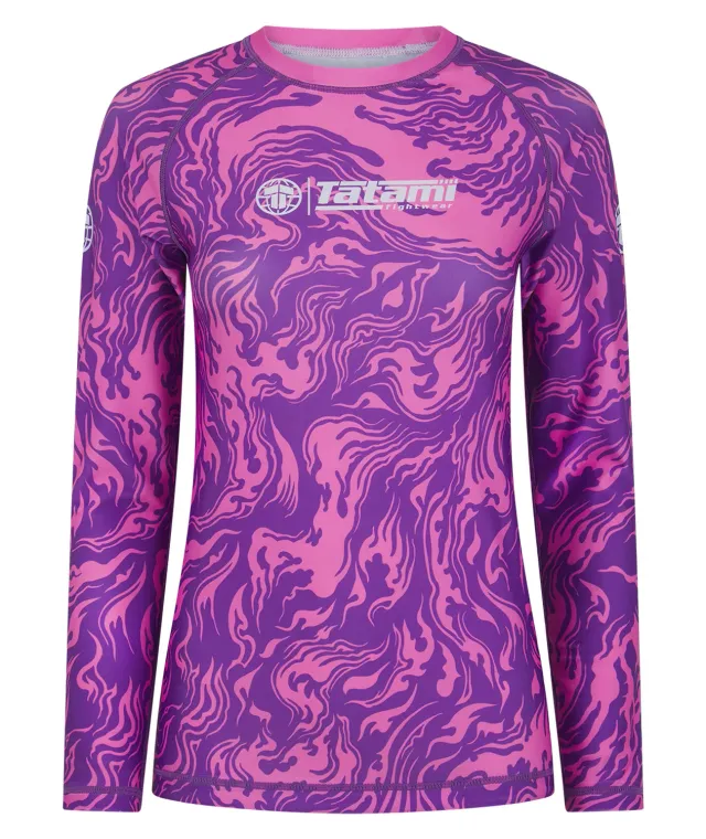 Tatami Helena Rash Guard Manica Lunga Donna Rosa Lava