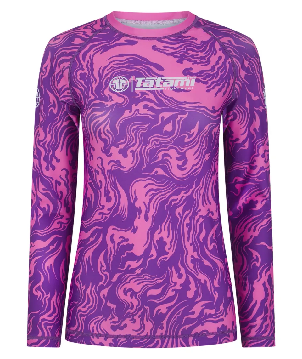 Tatami Helena Rash Guard Manica Lunga Donna Rosa Lava