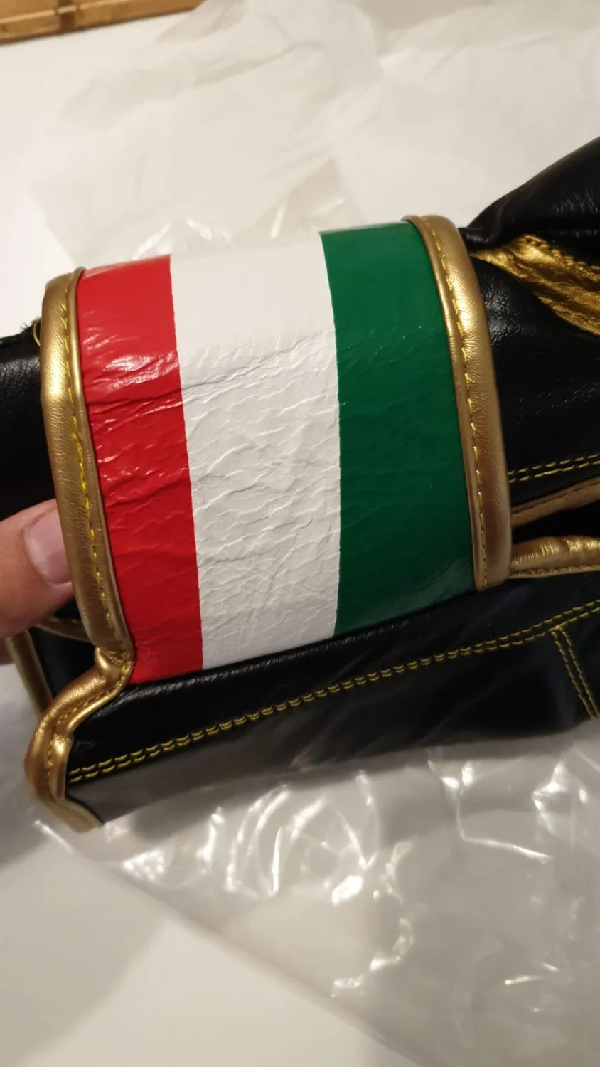 Leone 1947 Italy 47 GN039 guanti boxe nero 10 oz tricolore