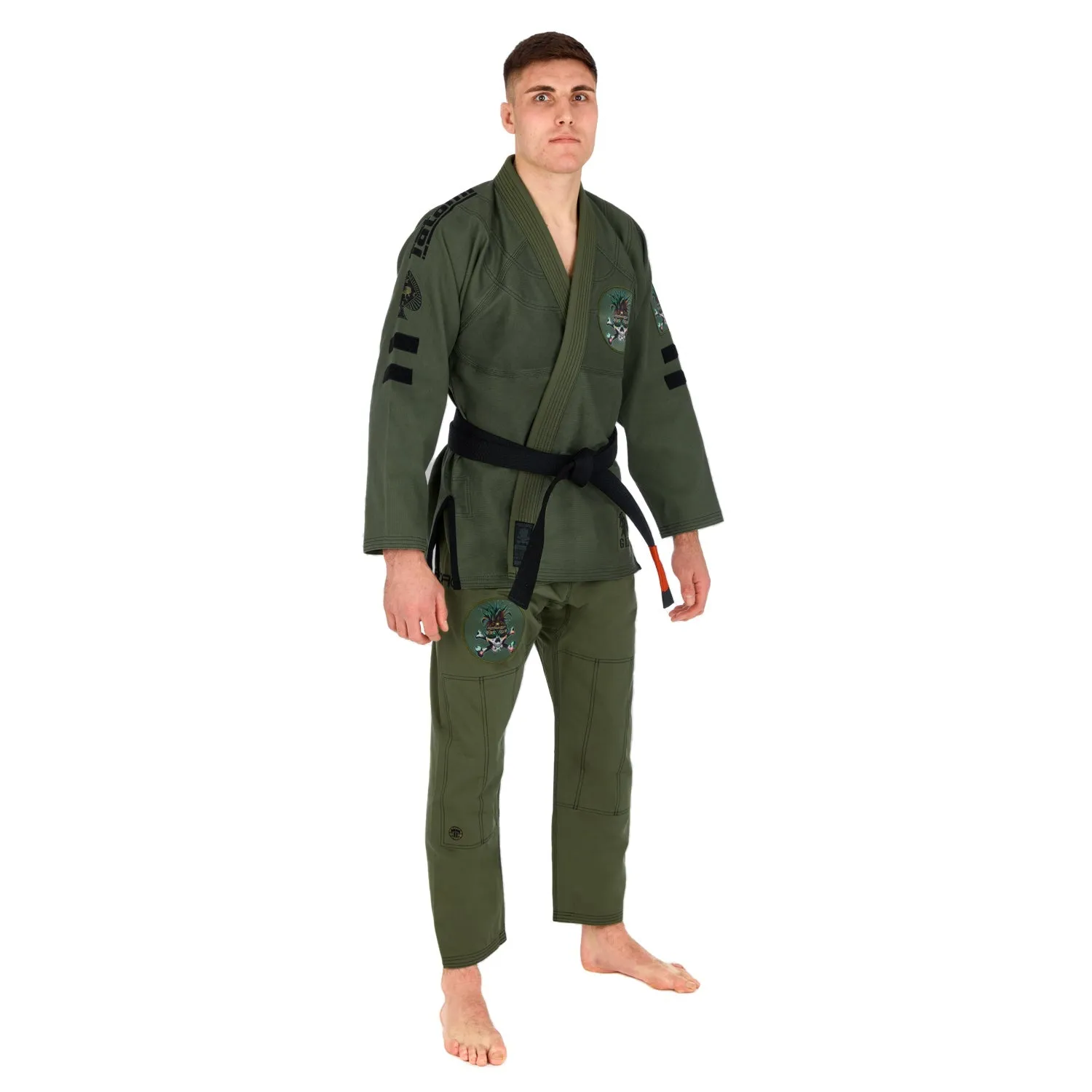 Tatami Fightwear Reorg Jungle V2 kimono BJJ verde militare