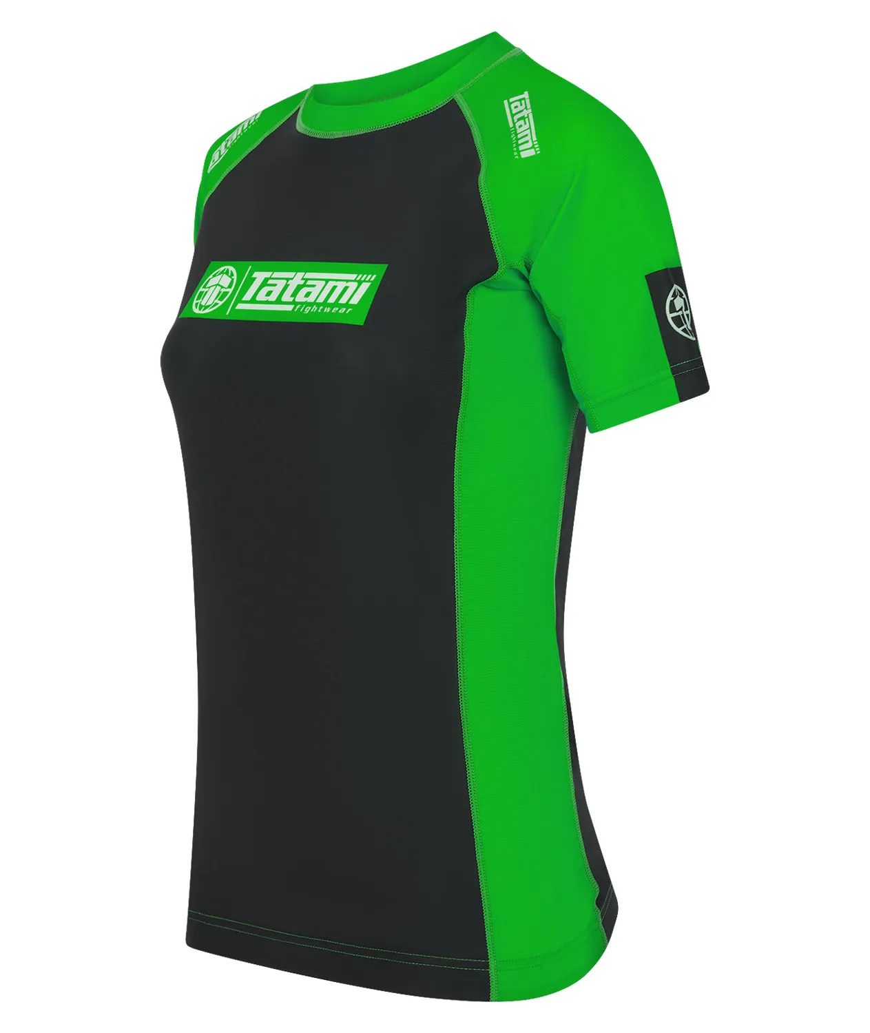 Tatami IBJJF Ranked rash guard donna verde maniche corte